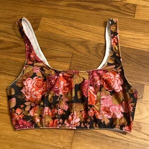 UO Out from Under Floral Corset Bralette